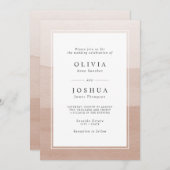 水彩抽象芸術結婚ズ 招待状 (正面/裏面)