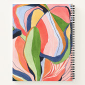 水彩抽象芸術絵を描ズドードルスケッチブック ノートブック (裏面)