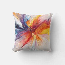 水彩抽象芸術絵を描解説 クッション