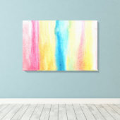 水彩抽象芸術絵画の キャンバスプリント (インサイチュ (ウッドフロア))