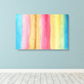 水彩抽象芸術絵画の キャンバスプリント (インサイチュ (ウッドフロア))