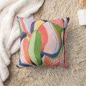 水彩抽象芸術絵画オリジナルアート クッション (ブランケット)