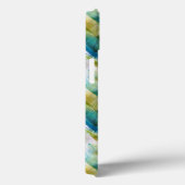 水彩抽象芸術緑、青 Case-Mate iPhoneケース (裏面 / 右)