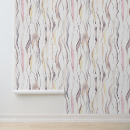 水彩抽象芸術縦波線パターン 壁紙