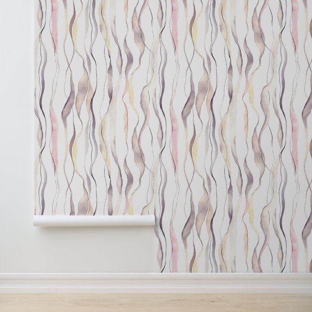 水彩抽象芸術縦波線パターン 壁紙 (アプリケーション)