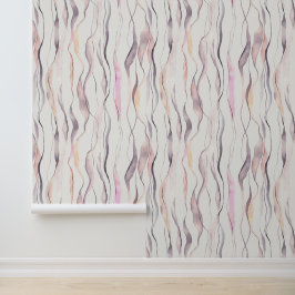 水彩抽象芸術縦波線パターン 壁紙