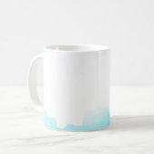 水彩抽象芸術背景 コーヒーマグカップ (正面左)