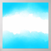 水彩抽象芸術背景 ポスター (正面)