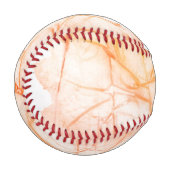 水彩抽象芸術背景 野球ボール (正面左)