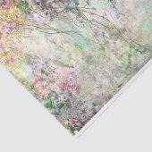 水彩抽象芸術花が池の近く 薄葉紙 (詳細)