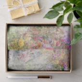 水彩抽象芸術花が池の近く 薄葉紙 (ギフト)