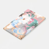 水彩抽象芸術花1 ポストイット (アングル)