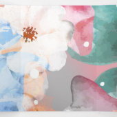 水彩抽象芸術花1 三つ折りクリスマスカード (内部中)