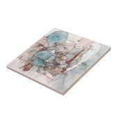 水彩抽象芸術表現者ブルーピンク タイル (側面)