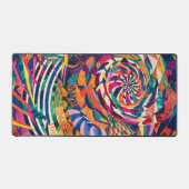 水彩抽象芸術複雑なパターン デスクマット (正面)