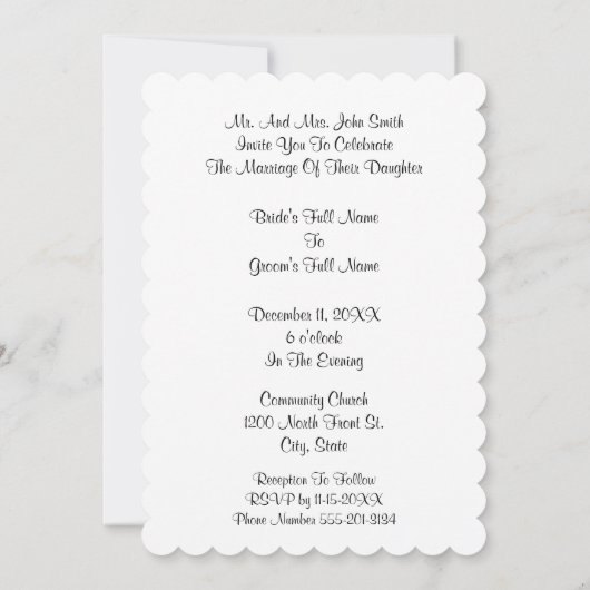 水彩抽象芸術造園芸術木林 招待状 (裏面)