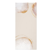 水彩抽象芸術金ゴールドグリッターサロンサービス ラックカード (裏面)