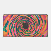 水彩抽象芸術鮮やかヒューズ デスクマット (正面)