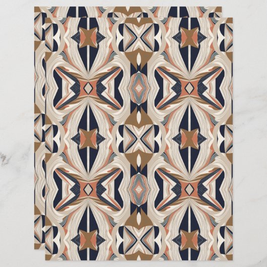 水彩抽象芸術14スクラップブック紙 (正面/裏面)