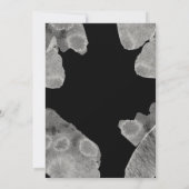 水彩抽象芸術 |ジオメトリック結婚円 招待状 (裏面)