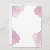 水彩抽象芸術 |ジオメトリック結婚円 招待状 (裏面)