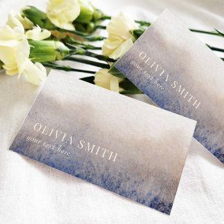 水彩抽象芸術 モダン 名刺