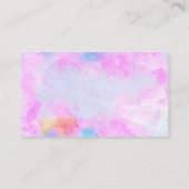 水彩抽象芸術 名刺 (裏面)