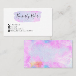 水彩抽象芸術 名刺