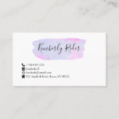 水彩抽象芸術 名刺 (正面)