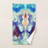 水彩抽象芸術I バスタオルセット (ハンドタオル)