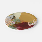 水彩抽象风格的婚前小聚邀请函 ペーパープレート (アングル)