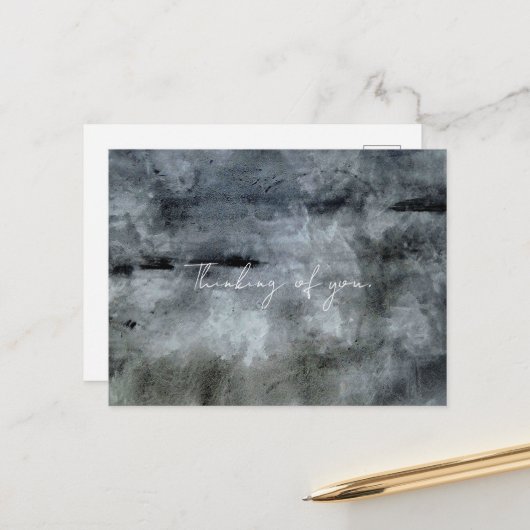 水彩抽象 ポストカード (正面/裏面インサイチュ)