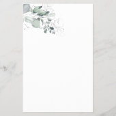 水彩推測誰のブライダルシャワーゲームカード チラシ (裏面)