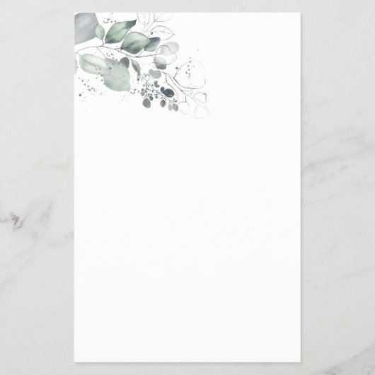 水彩推測誰のブライダルシャワーゲームカード チラシ (裏面)