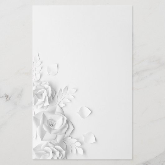 水彩推測誰のブライダルシャワーゲームカード チラシ (裏面)