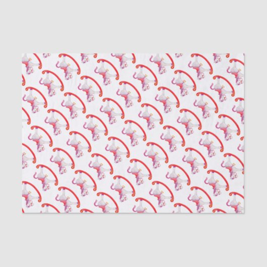 水彩揺動馬アートティッシュペーパー 薄葉紙 (正面)