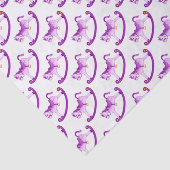 水彩揺動馬パープルアートティッシュペーパー 薄葉紙