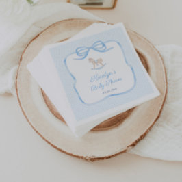 水彩揺動馬ヴィンテージベビーシャワーパーティー スタンダードカクテルナプキン