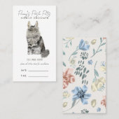 水彩携帯ペットトリマー 予約カード (正面/裏面)