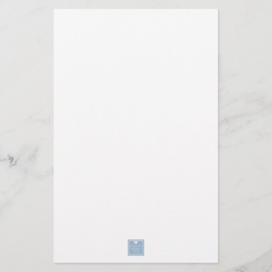 水彩救命スタンド椅子ビーチハウス 便箋 (裏面)