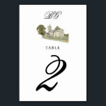 水彩教会モノグラ伝統的ム結婚ズ テーブルナンバー<br><div class="desc">ミニマルな水彩教会結婚のデザイン。クラシック伝統的タイポグラフィと書道を使エレガント用する教会デザイン。上品な魅力的タイポグラフィを持つキリスト教のモノグラムモダンデザイン。教会エレガントの伝統的テーマ結婚に基づくテーブル番号のデザインモダン。一致する結婚式招待状や他の文房具も用意。各テーカスタマイズブルの番号と購入は、必要なテーブル番号の数に応じて個別に行う。</div>