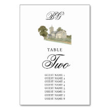 水彩教会モノグラ伝統的ム結婚ズ