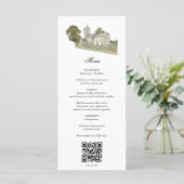 水彩教会モノグラ伝統的ム結婚ズ メニュー (スタンド正面)