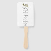 水彩教会传统字母婚礼 ハンドファン (正面)