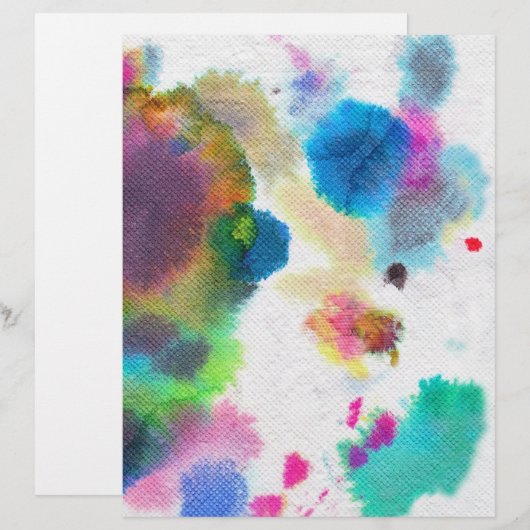 水彩文字紙! (正面/裏面)