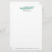 水彩文房具⎢パーソナライズされた具 便箋 (正面/裏面)