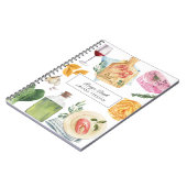 水彩料理パーソナライズされた名レシピ帳 ノートブック (左側)