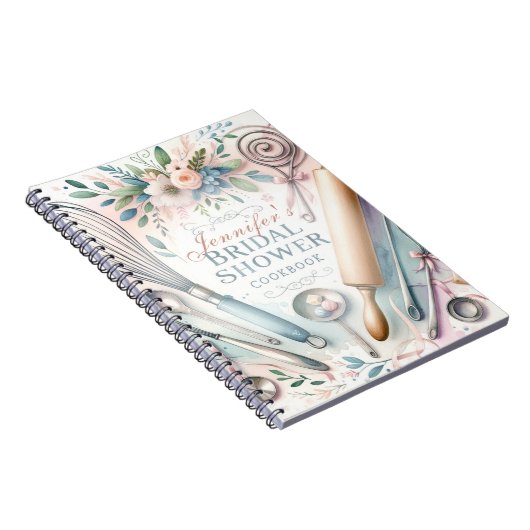 水彩料理器具ブライダルシャワーカスタム ノートブック (右側)
