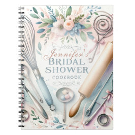 水彩料理器具ブライダルシャワーカスタム ノートブック