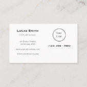 水彩斧の投下又は木材会社 名刺 (裏面)